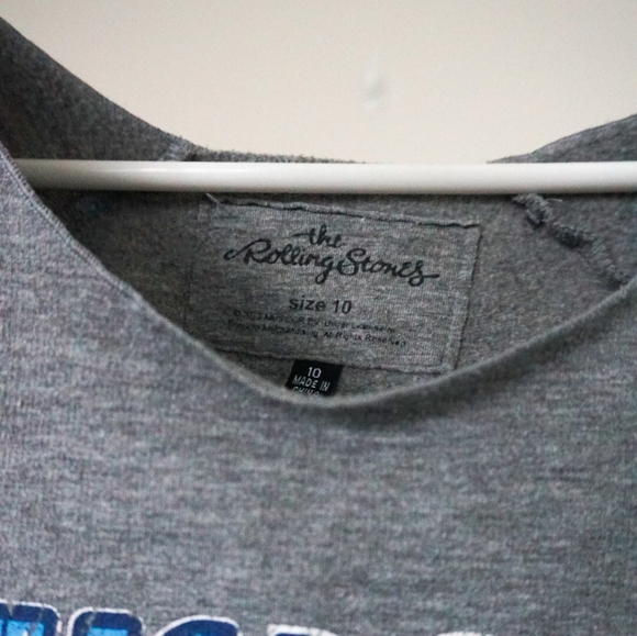 The Rolling Stones Grey Scoop Neck Sweater - Picture 4 of 4